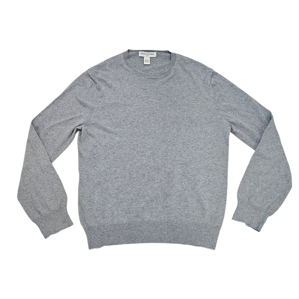 Banana Republic Light Gray Crewneck Sweater